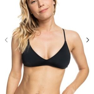 Black Roxy bathing suit top size L